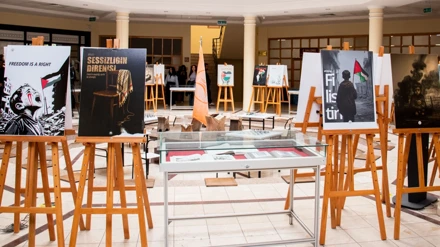 SÜ GSF Grafik Bölümü Öğrencilerinden Filistin Temalı Poster Sergisi